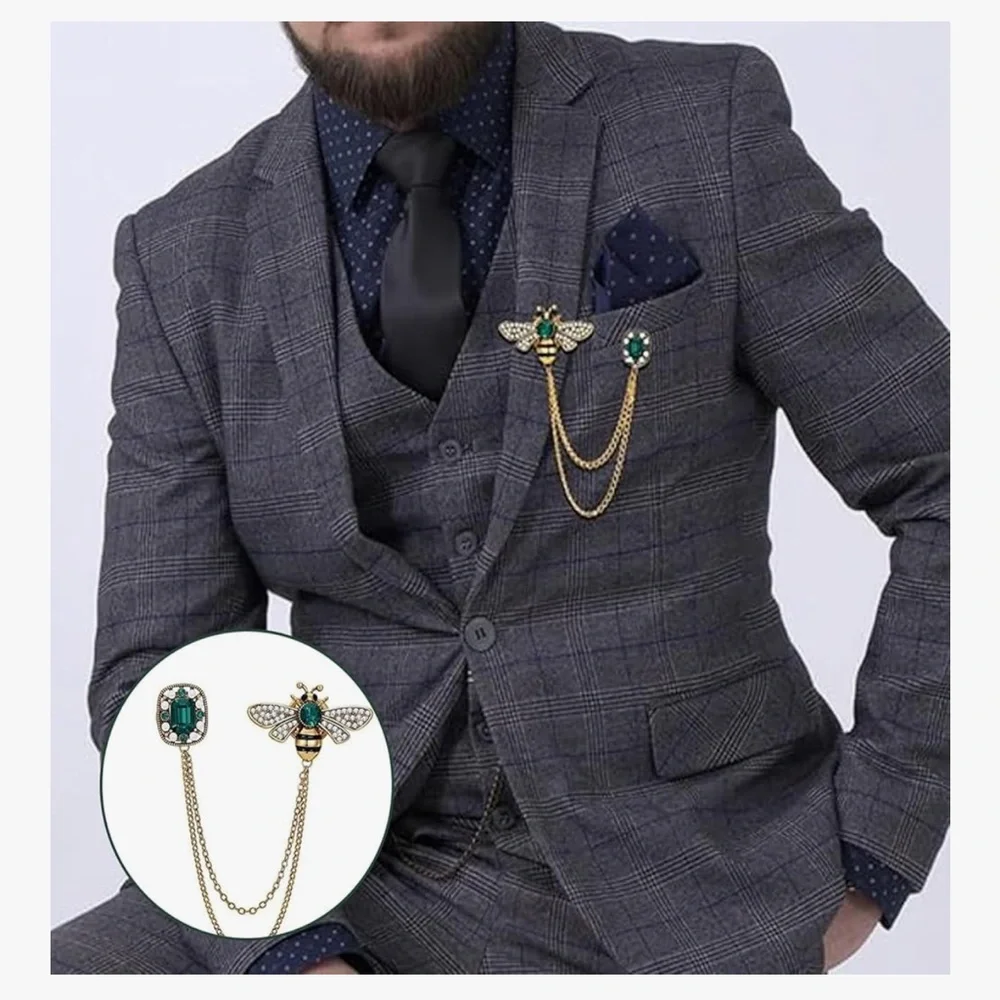 🆕 Crystal Insect Bee Brooch,Pin Rhinestone Bee Corsage,Retro Crystal Lapel Pin